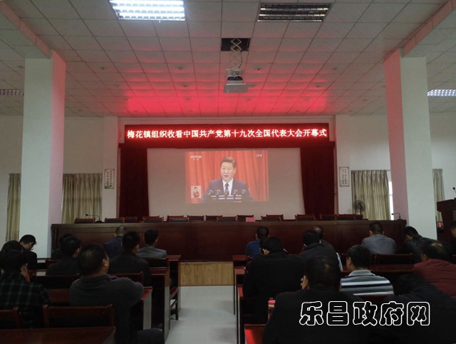 梅花组织收看党的十九大开幕式.jpg